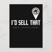 Funny Property Broker Fun Real Estate Agent Briefkaart (Voorkant)