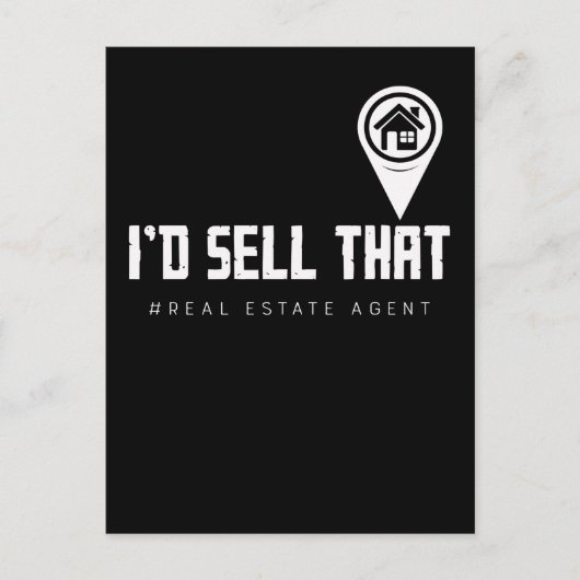 Funny Property Broker Fun Real Estate Agent Briefkaart (Voorkant)