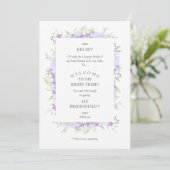 Funny Proposal Photo Bridesmaid Purple Wildflowers (Staand voorkant)