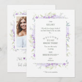 Funny Proposal Photo Bridesmaid Purple Wildflowers (Voorkant / Achterkant)