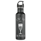 Funny Prosecco Lover Gift for Alcohol Wine Drink Waterfles (Voorkant)