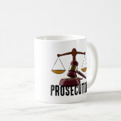 Funny prosecutor lawyer typography koffiemok (Voorkant rechts)