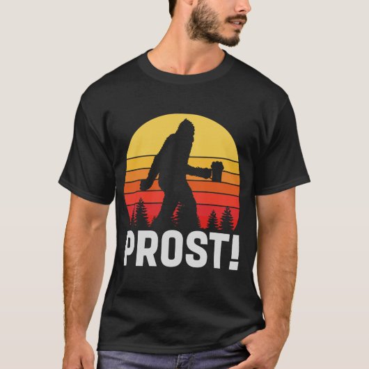 Funny Prost Bigfoot Craft Beer T-shirt (Voorkant)