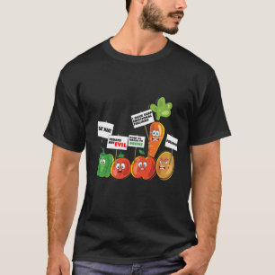 Funny Protest Vegetables Pro Meat Anti Vegans T-shirt