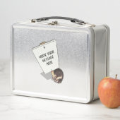 Funny Protester met Placard Cartoon Hedgel (In situ)