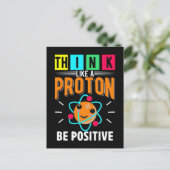 Funny Proton Humor Physicist Science Briefkaart (Staand voorkant)