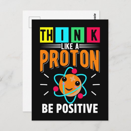 Funny Proton Humor Physicist Science Briefkaart (Voorkant / Achterkant)