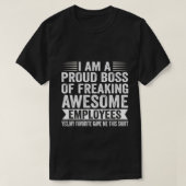 Funny Proud Boss Employee Appreciation Kantoor Man T-shirt (Design voorkant)