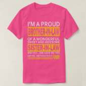 Funny Proud broer in wetsgeschenken van zuster in  T-shirt (Design voorkant)