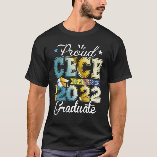 Funny Proud Cece van klasse 2022 Afstuderen Senio T-shirt (Voorkant)