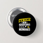 Funny Proud Homeowner New Homenew Adventures New M Ronde Button 5,7 Cm (Voorkant /achterkant)