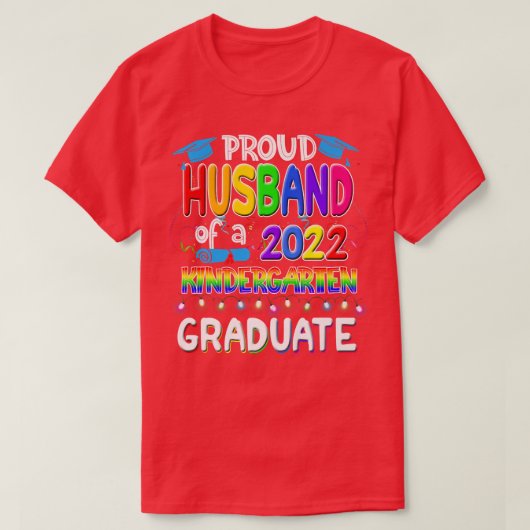 Funny Proud Husband, klasse 2022 T-shirt (Design voorkant)