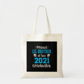 Funny Proud Lil Brother van 2021 afgestudeerden Tote Bag (Voorkant)