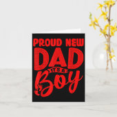 Funny Proud New Dad It's A Boy Gift For Men Cool N Kaart (Gele Bloem)