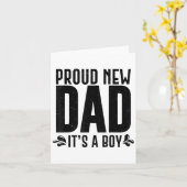 Funny Proud New Dad It's A Boy Gift For Men Cool N Kaart (Gele Bloem)