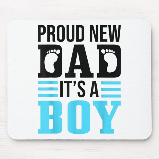 Funny Proud New Dad It's A Boy Gift For Men Cool N Muismat (Voorkant)