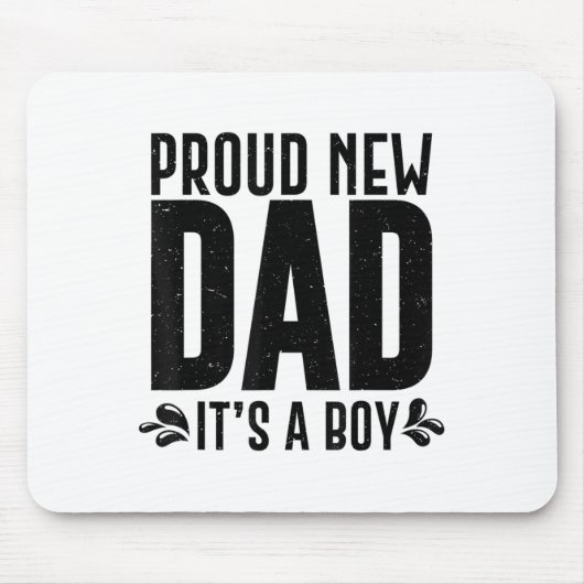 Funny Proud New Dad It's A Boy Gift For Men Cool N Muismat (Voorkant)