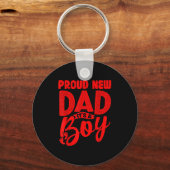 Funny Proud New Dad It's A Boy Gift For Men Cool N Sleutelhanger (Voorkant)