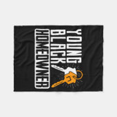 Funny Proud New House Young Black Homeowner Housew Fleece Deken (Voorkant (Horizontaal))