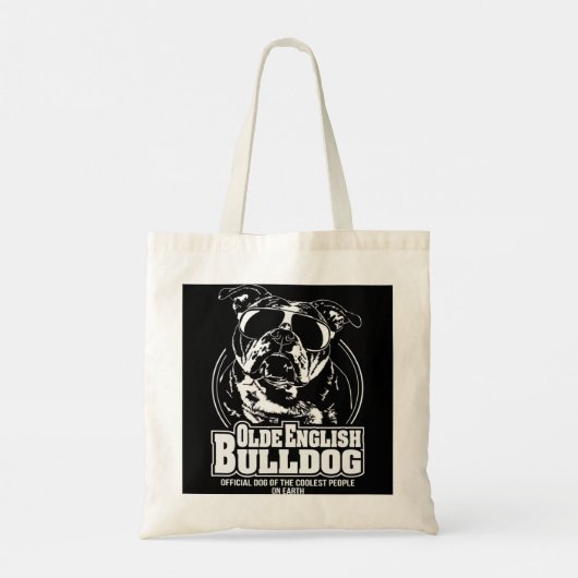 Funny Proud Olde English Bulldog coolest people gi Tote Bag (Achterkant)