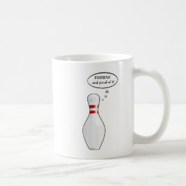 Funny Proud Pinhead Bowler Bowling Pin Cartoon Koffiemok
