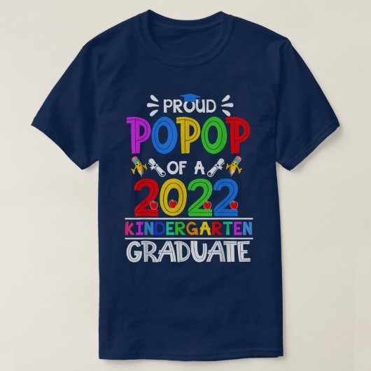 Funny Proud Pop Pop van een kindertuin van 2022 T-shirt (Design voorkant)