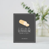 Funny Provolone Valentijn Love Cheese Briefkaart (Staand voorkant)