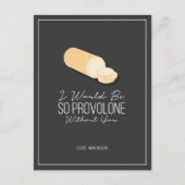 Funny Provolone Valentijn Love Cheese Briefkaart (Voorkant)