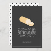 Funny Provolone Valentijn Love Cheese Kaart (Voorkant / Achterkant)