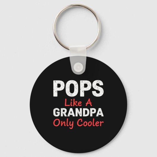 Funny Ps Grandpa Cooler From Grandkids Father's Da Sleutelhanger (Voorkant)