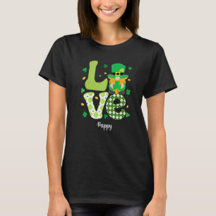Funny Pset Shamrock Love Pappy Shamrock St Patric T-shirt
