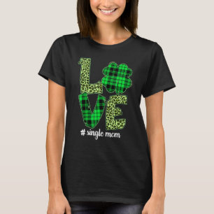 Funny Pset Shamrock Love Single Ma Leopard St Pa T-shirt