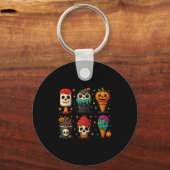 Funny Psicle Summer Horror Halloween Ice Cream Sum Sleutelhanger (Voorkant)