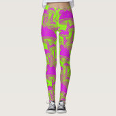 Funny psicodelic - Pushroom Leggins Leggings (Voorkant)