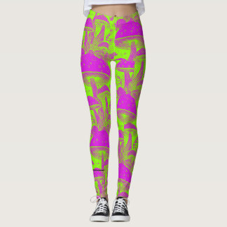 Funny psicodelic - Pushroom Leggins Leggings