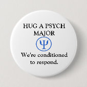 Funny Psych Major Button (Voorkant)