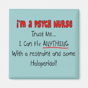 Funny Psych Nurse Gifts Magneet