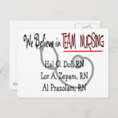 Funny Psych Nurse T-Shirts en Gifts Briefkaart (Voorkant / Achterkant)