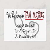 Funny Psych Nurse T-Shirts en Gifts Briefkaart (Voorkant)