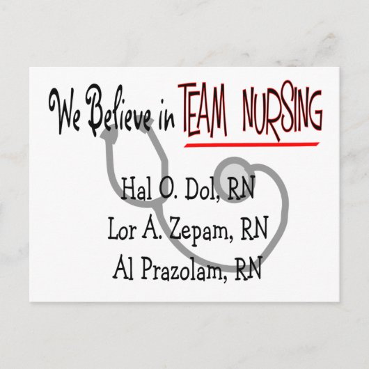 Funny Psych Nurse T-Shirts en Gifts Briefkaart (Voorkant)