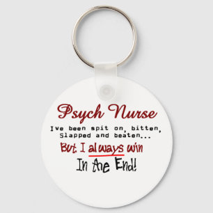 Funny Psych Nurse T-Shirts en Gifts Sleutelhanger