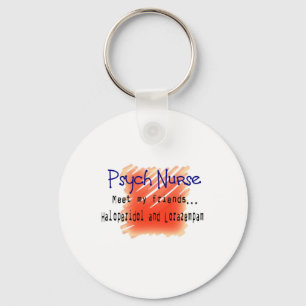 Funny Psych Nurse T-Shirts en Gifts Sleutelhanger