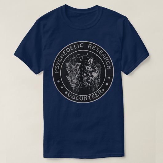 Funny Psychedelic Research Volunteer Gift T-shirt (Design voorkant)