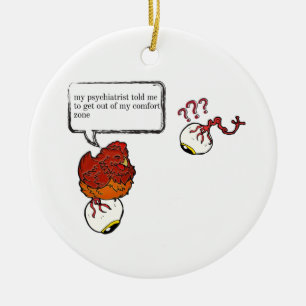 Funny Psychiatrist Gifts Keramisch Ornament