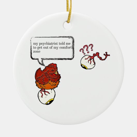 Funny Psychiatrist Gifts Keramisch Ornament (Voorkant)