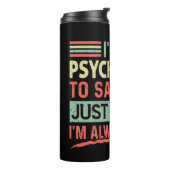 Funny Psychiatrist Thermal Tumbler Thermosbeker (Gedraaid links)