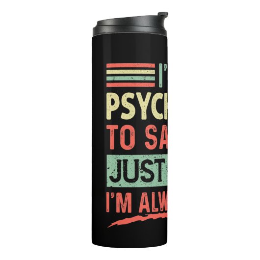 Funny Psychiatrist Thermal Tumbler Thermosbeker (Gedraaid links)