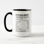 Funny Psychologist Nutrition Facts Healthcare Gift Mok (Links)