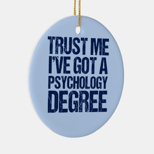Funny Psychology Afstuderen cadeau kerst Keramisch Ornament (Rechts)
