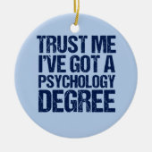 Funny Psychology Afstuderen cadeau kerst Keramisch Ornament (Voorkant)